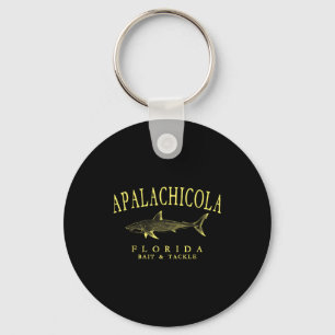 Chaveiro Arte vintage amarela de tubarão da Flórida Apalach