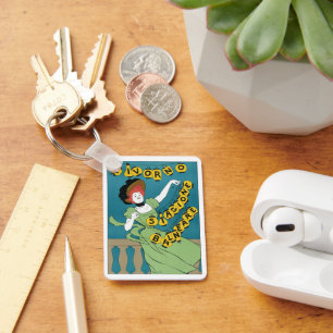 Chaveiro Arte Vintage Art Nouveau, Senhorita de Livorno Dan