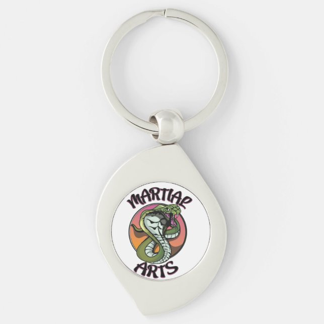 Chaveiro Artes Marciais Cobra (Frente)