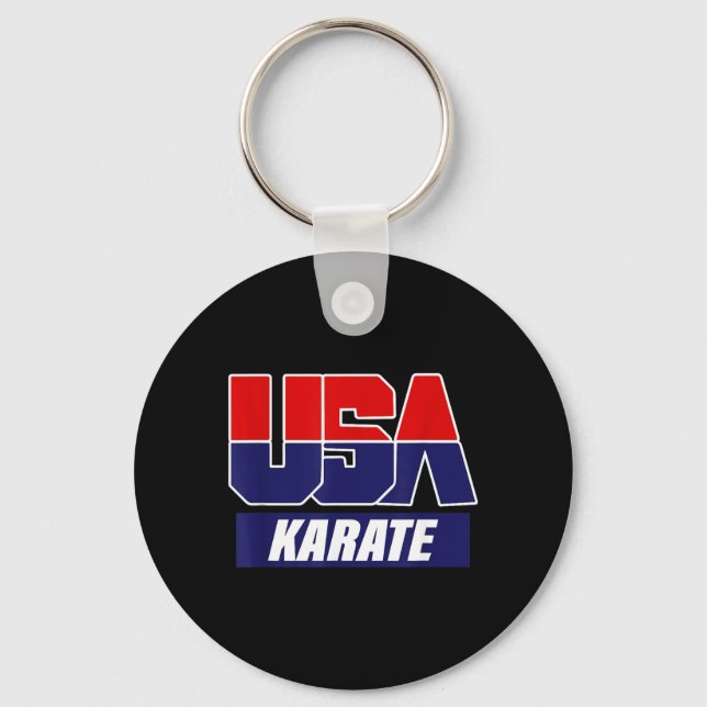 Chaveiro Artes Marciais de Karatê 2021 EUA Equipe (Frente)