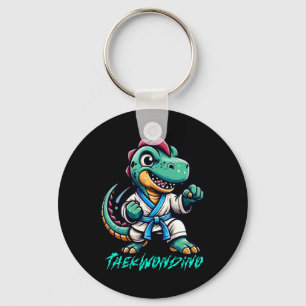 Chaveiro Artes Marciais Engraçadas Karatê Taekwondo Dino An