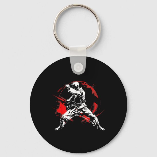 Chaveiro Artes marciais Karate Fan Dynamic Mma Design (Frente)