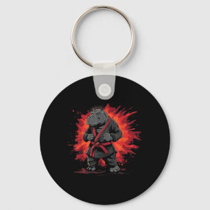 Chaveiro Artes Marciais MMA Taekwondo Hipopótamo Animal Car