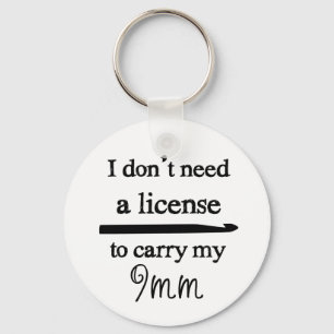 Chaveiro Artesanatos de Licença Crochet Hook