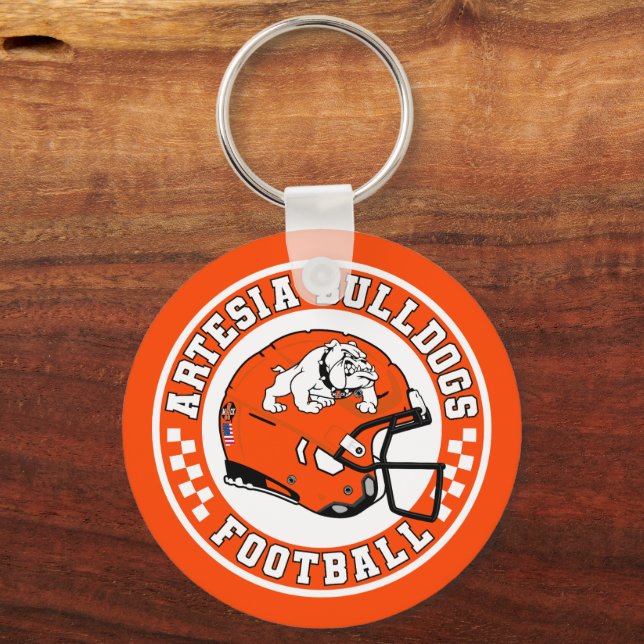 Chaveiro Artesia Bulldogs Football Roundel Keychain (Frente)