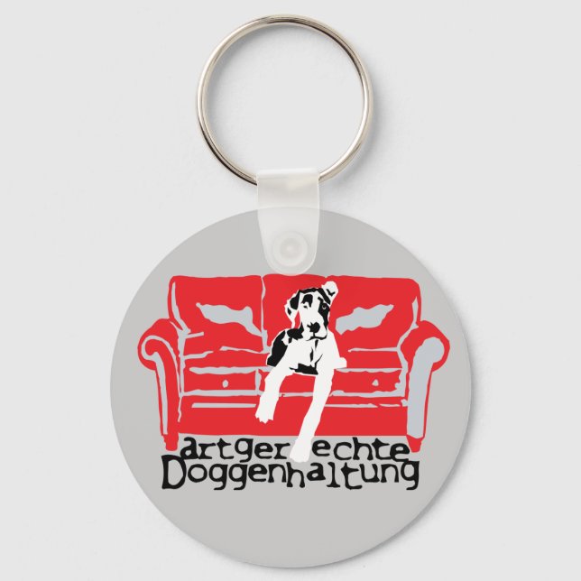 Chaveiro Artgerechte Doggenhaltung (Frente)
