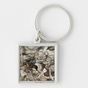 Chaveiro Arthur Rackham em Cozinha da duquesa, illustr