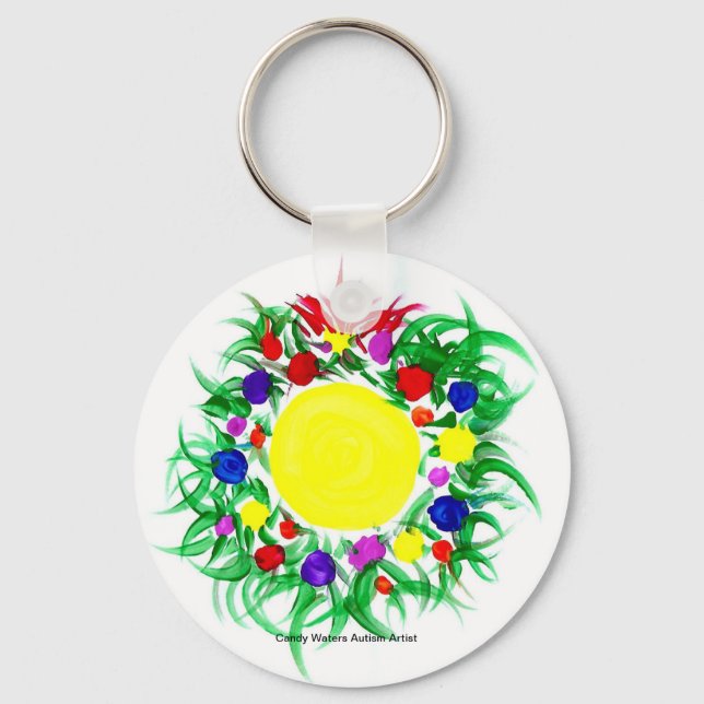Chaveiro Artista do Autismo Candy Waters (Frente)