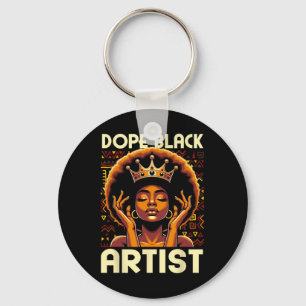 Chaveiro Artista Negro Droga Professor de Arte Americano Af