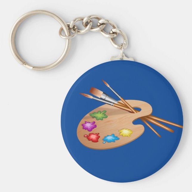 Chaveiro Artista Paleta, Professora de Arte (Frente)