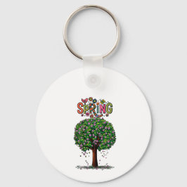 Chaveiro Artistic Spring Blossom Tree Graphic 