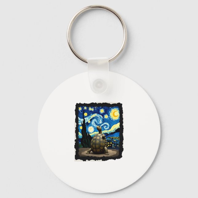 Chaveiro Artistic Turtle Shirt  Starry Night Turtle (2) (Frente)