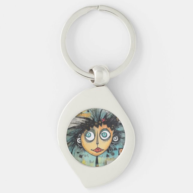 Chaveiro ArtLady 21 Encantada e angustiada (Frente)