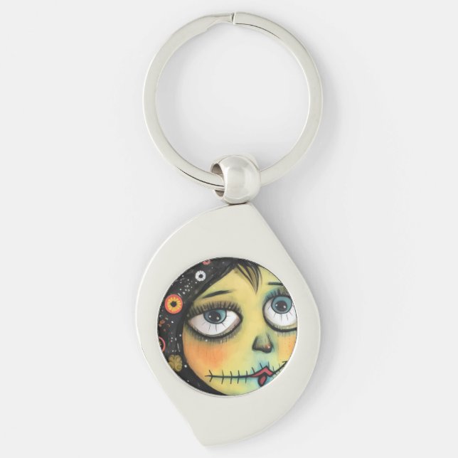 Chaveiro ArtLady 6 encantadora e angustiada (Frente)