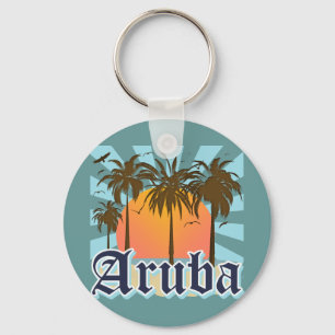 Chaveiro Aruba encalha o por do sol