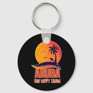 Chaveiro Aruba One Happy Island Beaulinda Sunset Beach