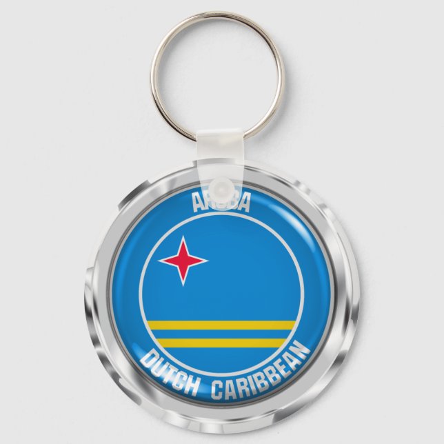 Chaveiro Aruba Round Emblem (Frente)