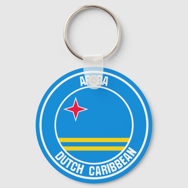 Chaveiro Aruba Round Emblem (Frente)