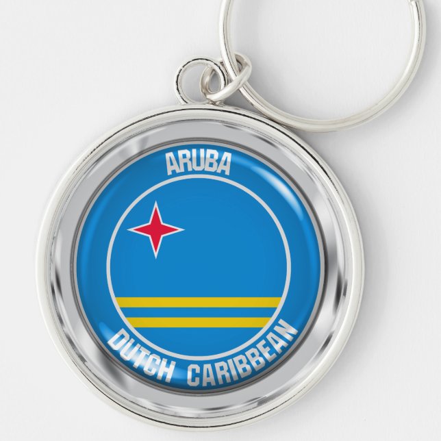 Chaveiro Aruba Round Emblem (Frente)