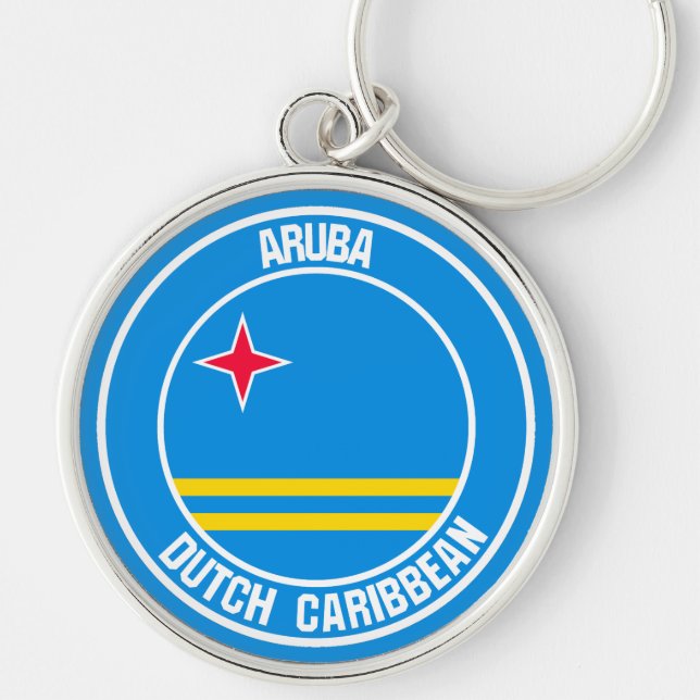 Chaveiro Aruba Round Emblem (Frente)
