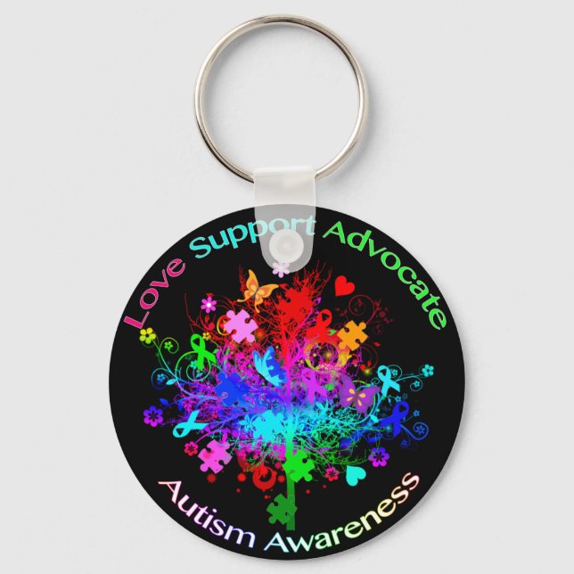 Chaveiro Árvore autista no espectro (Frente)