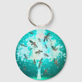 Chaveiro Árvore Brilhante Dragonfly