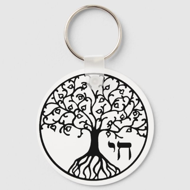 Chaveiro Árvore da Vida com CHAI (Frente)