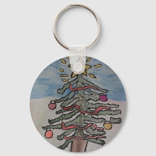 Chaveiro Árvore de Natal (Frente)