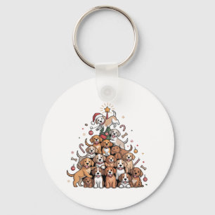 Chaveiro Árvore de Natal Cachorro Cachorro Xmas Cachorro