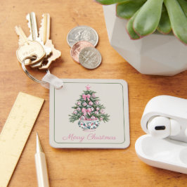 Chaveiro Árvore de Natal da Pré-ppy Chinoiserie Personaliza