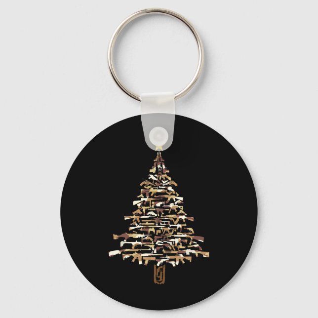 Chaveiro Árvore de Natal de Armas - Presente de Natal com E (Frente)