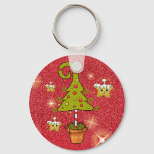 Chaveiro Árvore de natal de elfo