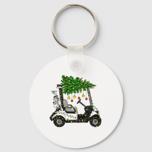 Chaveiro Árvore de Natal de Golf Carrinho Luz de Natal Xmas