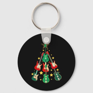 Chaveiro Árvore de Natal de Guitarra Legal Presente de Nata