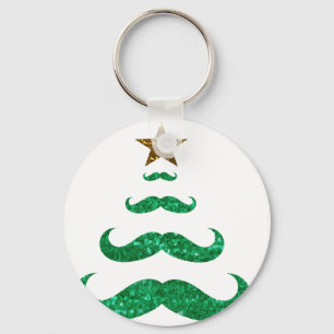 Chaveiro árvore de natal do bigode