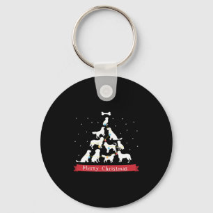 Chaveiro Árvore de Natal do ouro Retriever