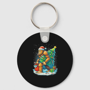 Chaveiro Árvore de Natal do Papai Noel Pé Grande Luzes de N