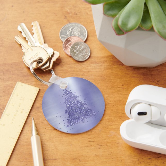 Chaveiro Árvore de Natal Elegante | Lavanda charmosa Roxo (Mesa)