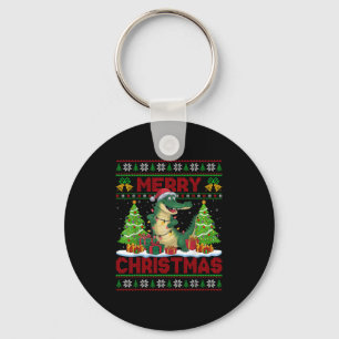Chaveiro Árvore de Natal Feia Estilo Chapéu de Papai Noel J