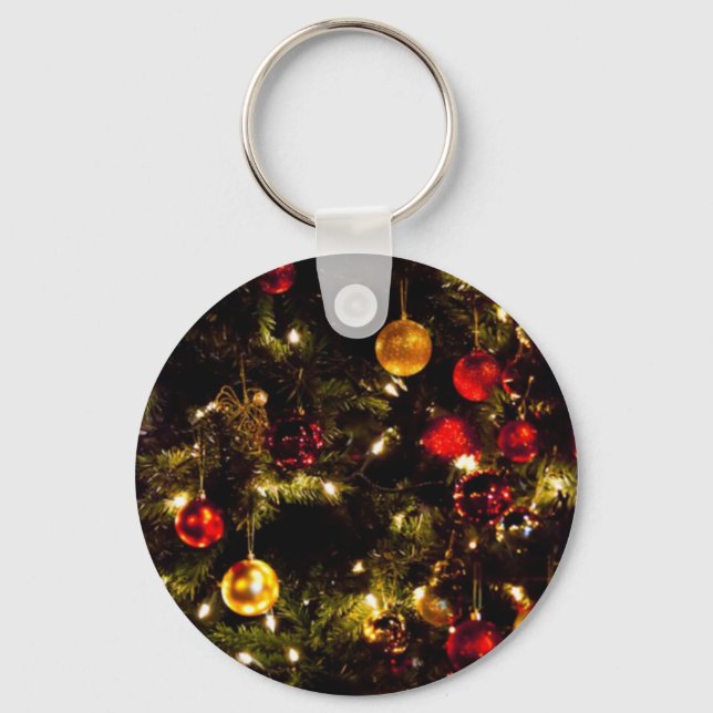Chaveiro Árvore de Natal Festiva (Frente)
