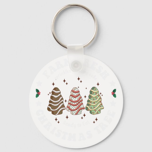 Chaveiro árvore de Natal fresca da fazenda (Frente)