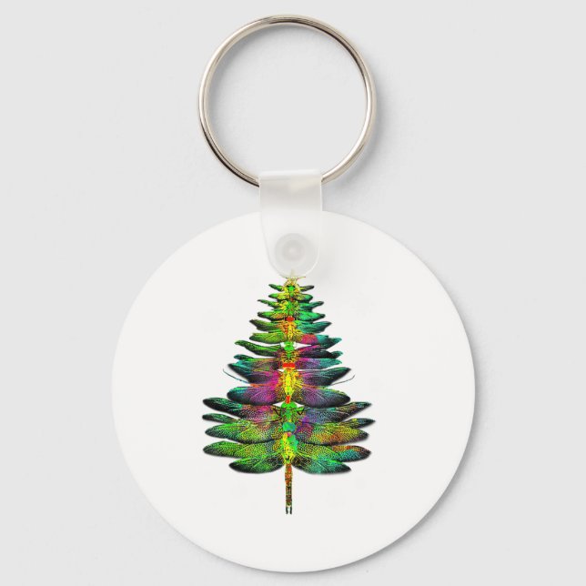 Chaveiro Árvore de Natal Libélula Natal Libélula  (Frente)
