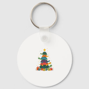 Chaveiro Árvore de Natal Tartaruga Adorável Árvore de Natal