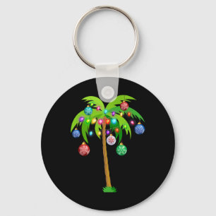Chaveiro Árvore de Palmeira de Natal do Havaí Tropical Coco