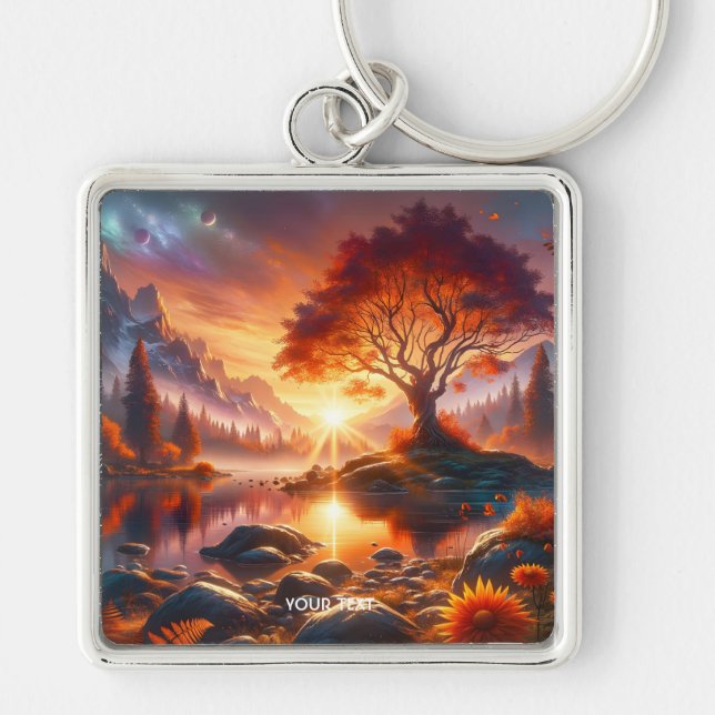 Chaveiro Árvore Laranja Fantasy Cuja Pista Solta (Frente)