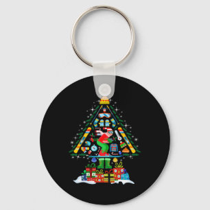 Chaveiro Árvore Natal Light Xmas Skiing Snowboard Sno