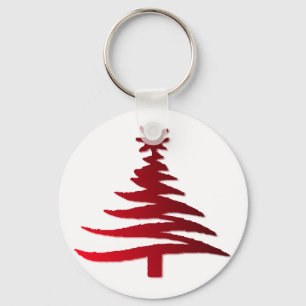 Chaveiro Árvore Natal Vermelho