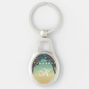 Chaveiro Árvores de Palm Sunset Beach Personalizadas