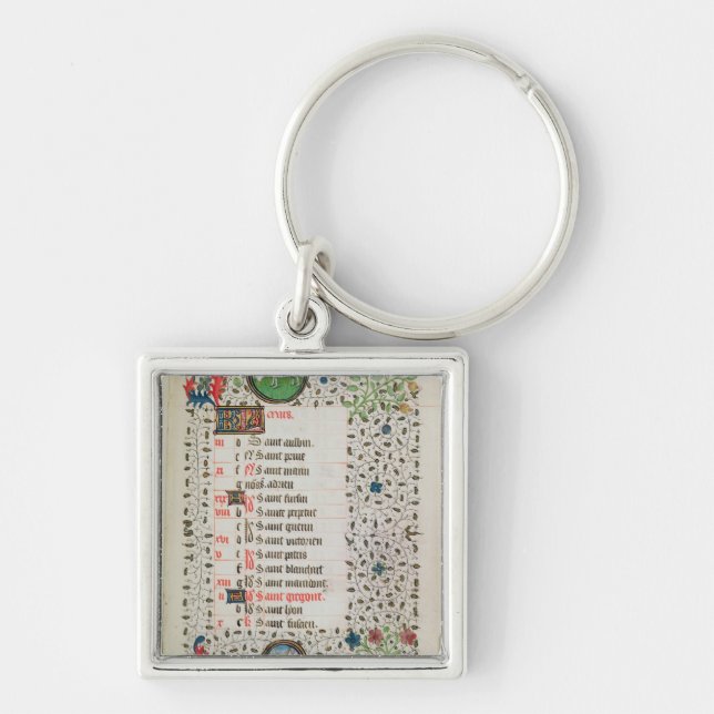 Chaveiro Árvores do Aries e de um felling do homem (Frente)