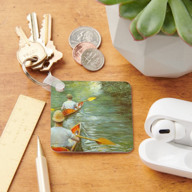 Chaveiro As canoas, perissois de Gustave Caillebotte (Mesa)